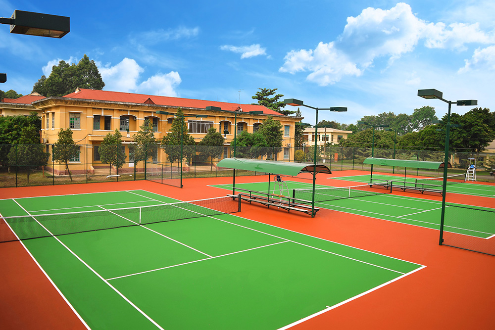 Thi công sân tennis – 03 sân tennis CLB tennis Khải Minh – Gò Vấp