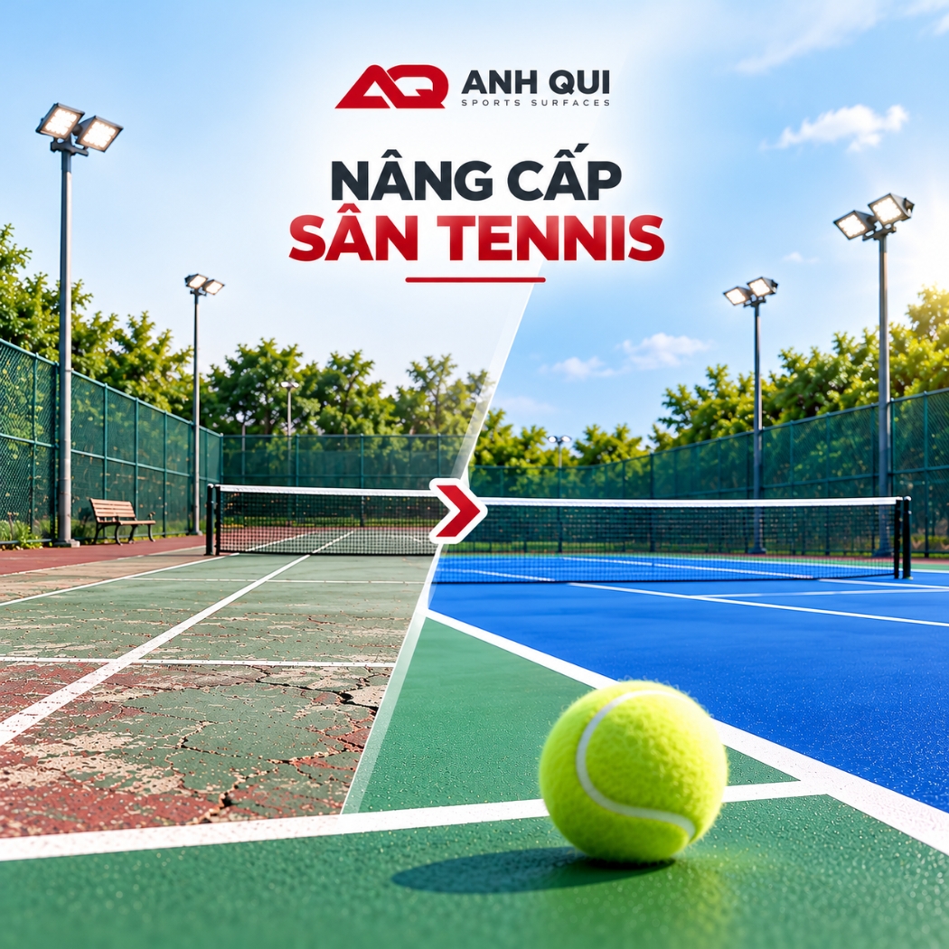 NÂNG CẤP SÂN TENNIS