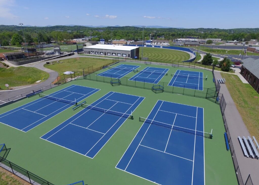 Thi công sân tennis tiêu chuẩn thi đấu quốc tế