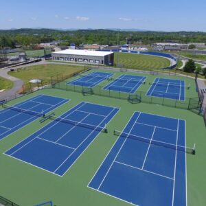 Thi công sân tennis 7 lớp Novamaster 30% hạt cao su trên nền bê tông XM (MS:  NOVA7-XM)
