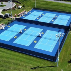 Thi công sân tennis 8 lớp Novamaster 30% hạt cao su trên nền bê tông XM (MS:  NOVA8-XM)