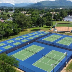 Thi công sân tennis 10 lớp Novamaster 30% hạt cao su trên nền bê tông XM (MS: NOVA10-XM)