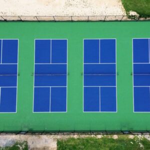 Thi công sân pickleball  9 lớp Novamaster 30% hạt cao su trên nền bê tông XM (MS:  NOVA9-XM)